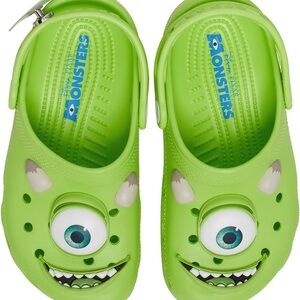 Women Crocs size 9 Disney and Pixar Monsters, Inc. Mike Wazowski Classic Clogs